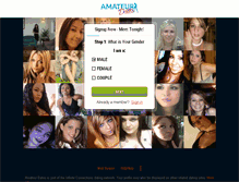 Tablet Screenshot of amateurdates.com